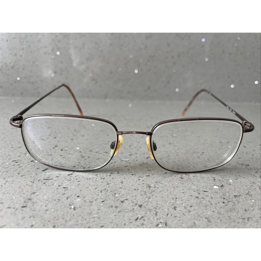 Ti-Flex Eyeglasses Frames ONLY T1510 Cognac Full rim 55-18-145 brown